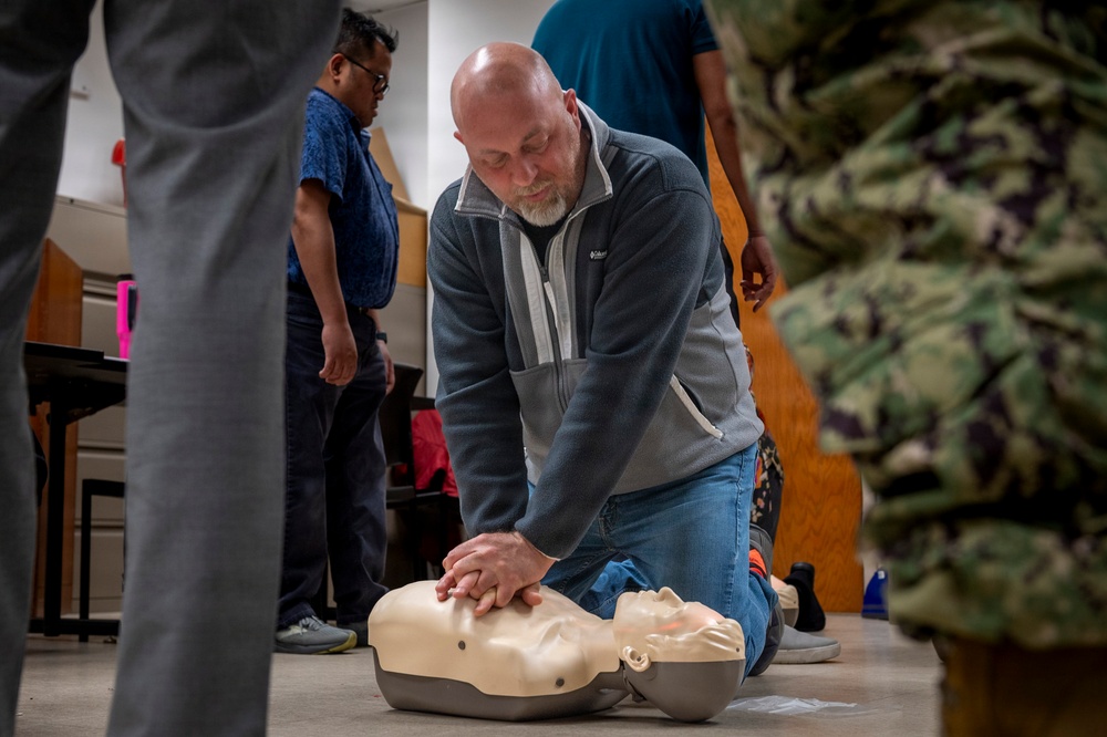 NAVFAC EURAFCENT Participates in CPR Training