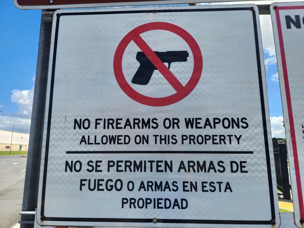 Fort Buchanan Reinforces Longstanding No-Weapons Policy