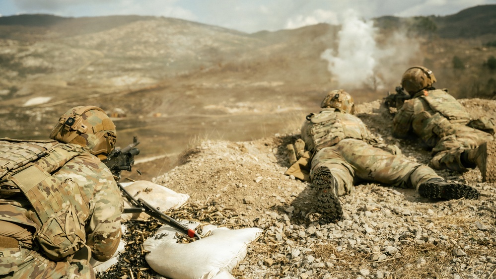 Sky Soldiers Conduct Live Fires in Slovenia