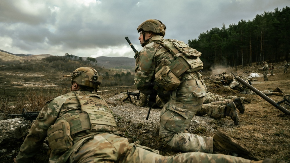 Sky Soldiers Conduct Live Fires in Slovenia