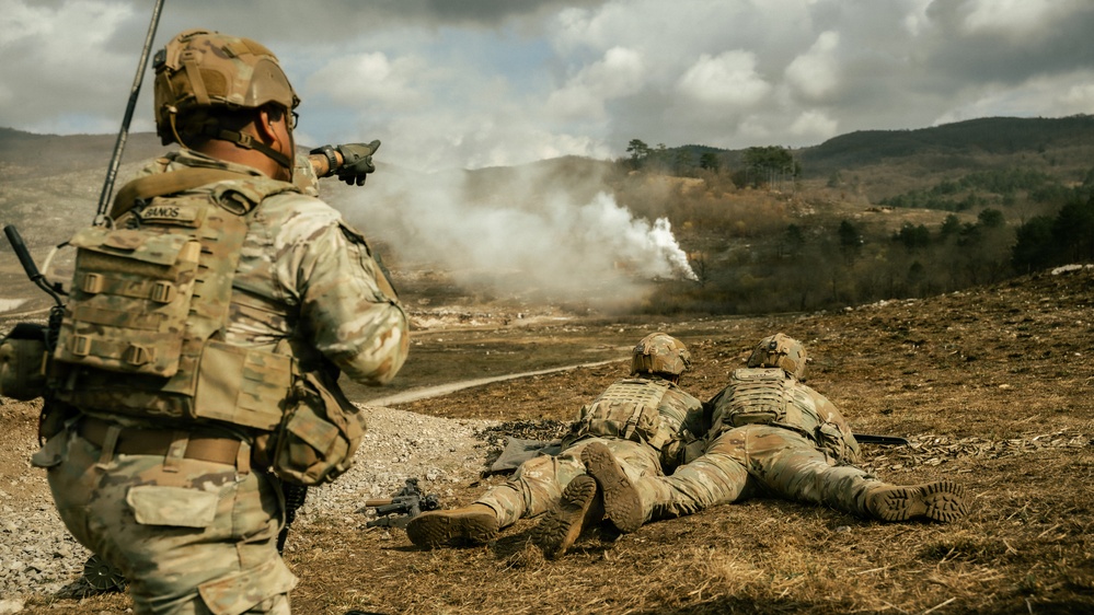 Sky Soldiers Conduct Live Fires in Slovenia