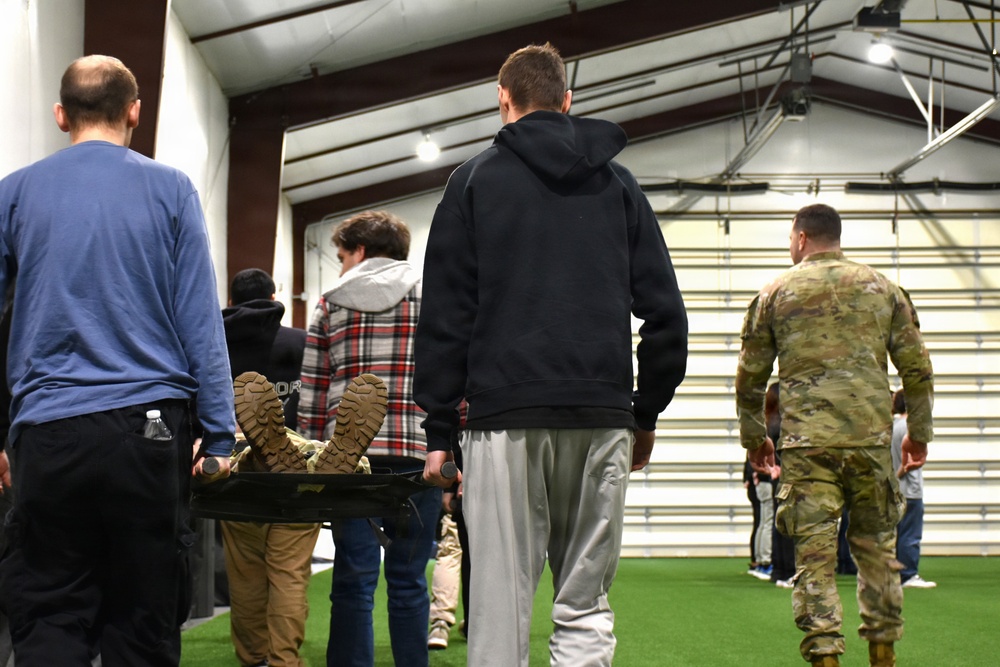 Future Soldiers practice in Combat Lifesaver techniques