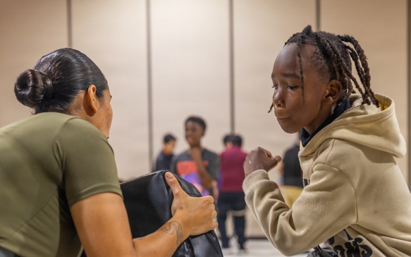 Marines Volunteer During Elementary Career Day