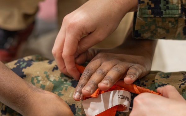 Marines Volunteer During Elementary Career Day