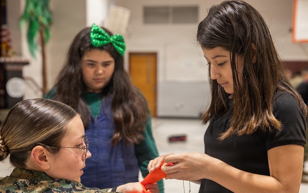 Marines Volunteer During Elementary Career Day