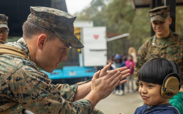 Marines Volunteer During Elementary Career Day