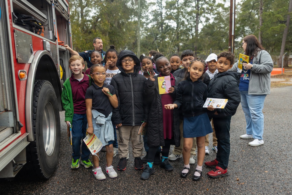 Marines Volunteer During Elementary Career Day