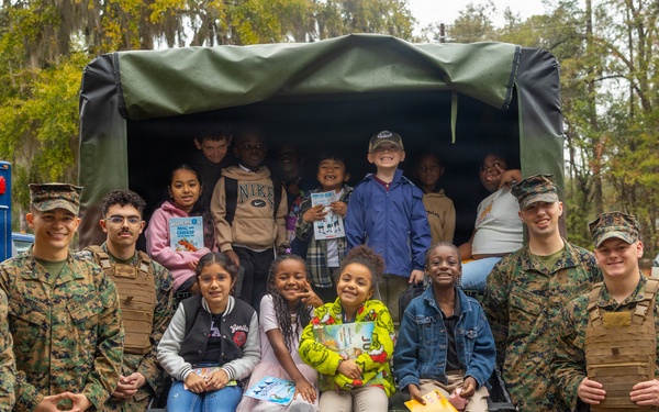 Marines Volunteer During Elementary Career Day