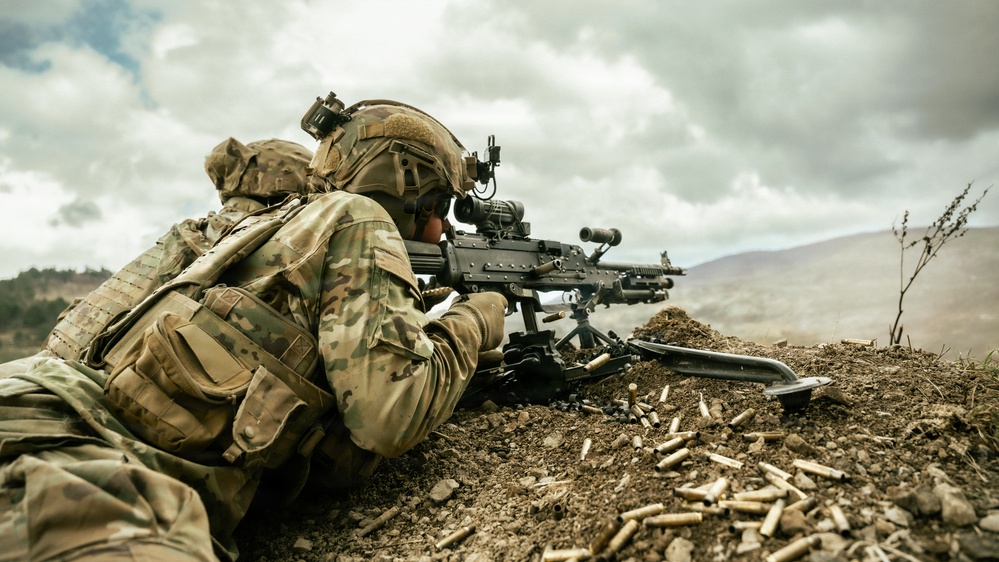 Sky Soldiers Conduct Live Fires in Slovenia