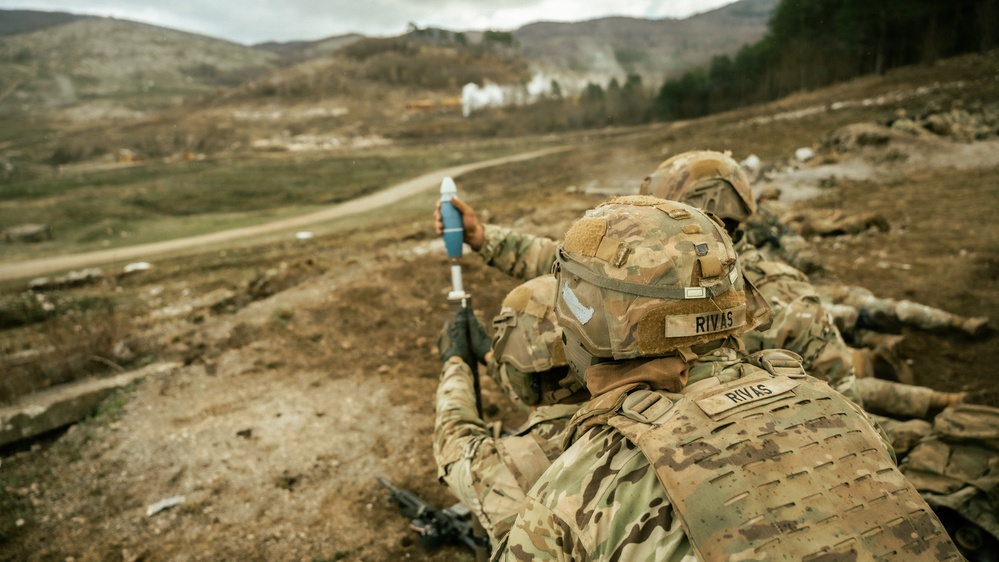 Sky Soldiers Conduct Live Fires in Slovenia