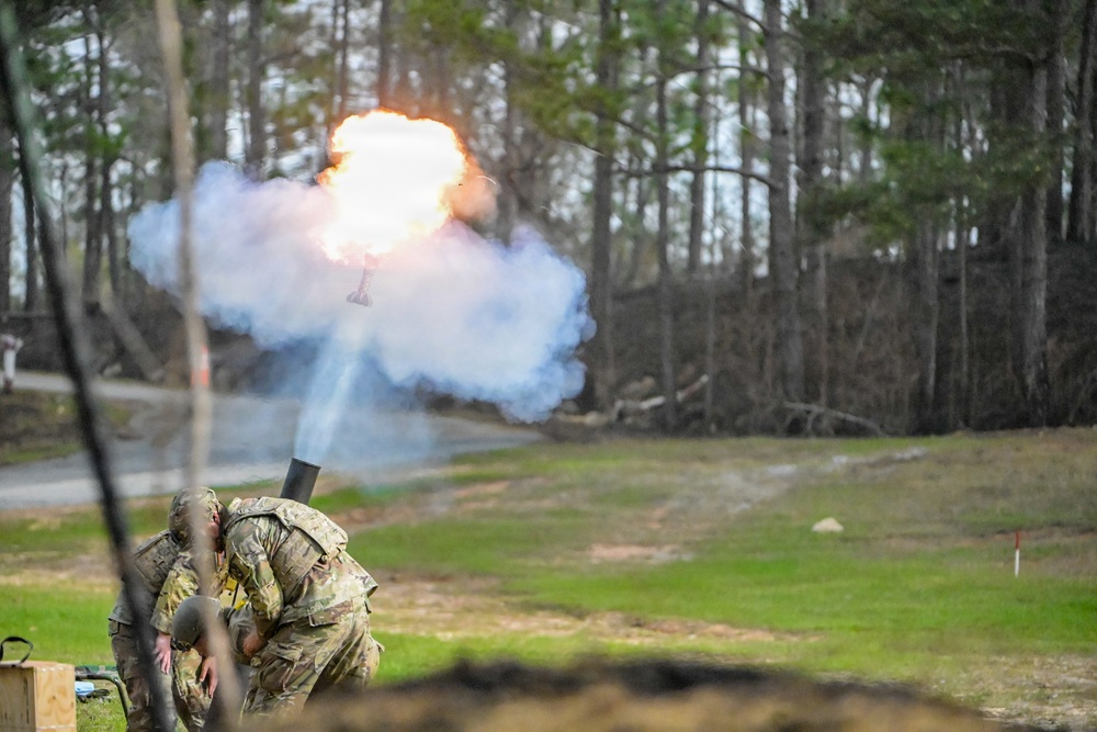 2026 03 11 198th Infantry Brigade Mortar Training