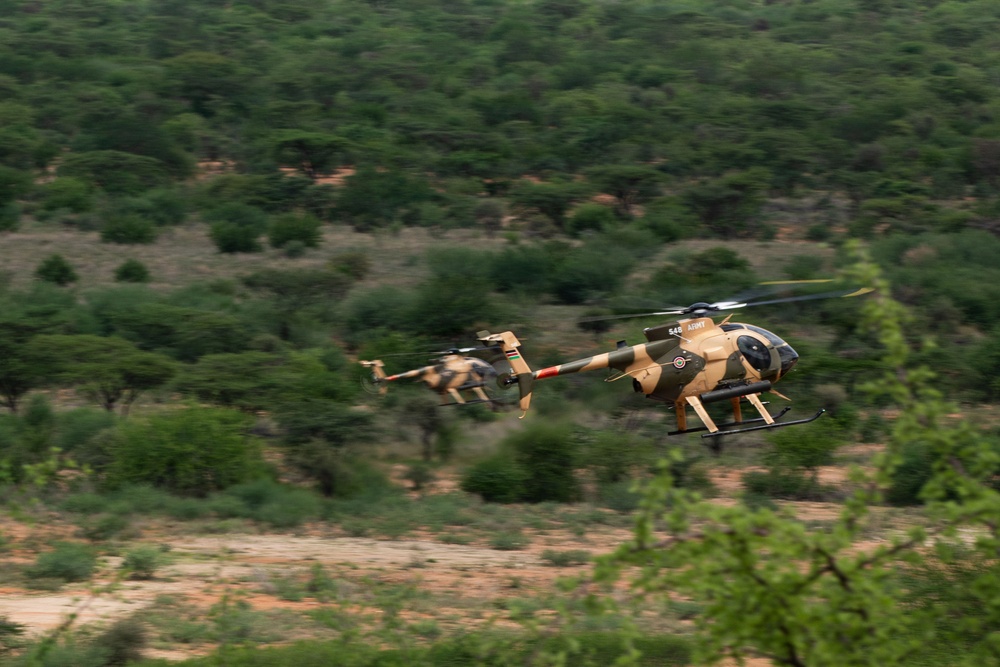 Multinational forces coordinate close air support during Justified Accord 2026 Top Gun competition