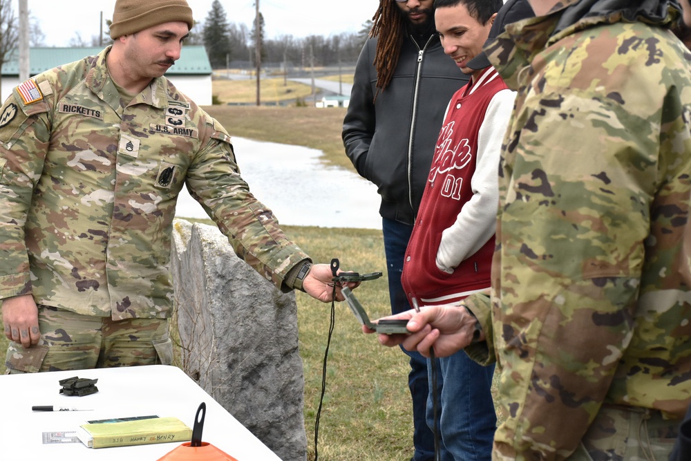 Staff Sgt. Ricketts teaches map reading skills