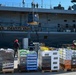 USS Mount Whitney stores replenishment on NAVSTA Rota