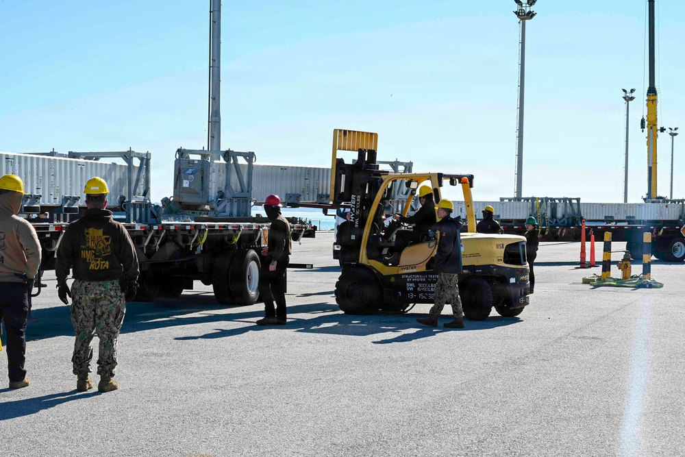 Ford CSG Ships in NAVSTA Rota