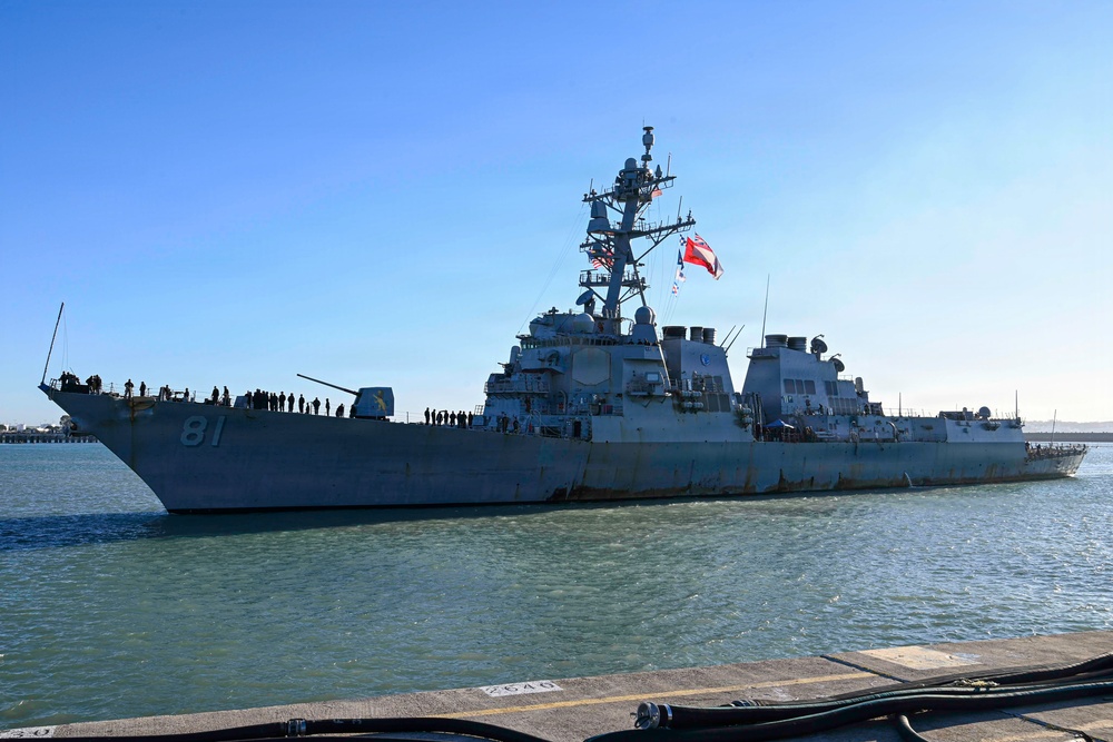 Ford CSG Ships in NAVSTA Rota