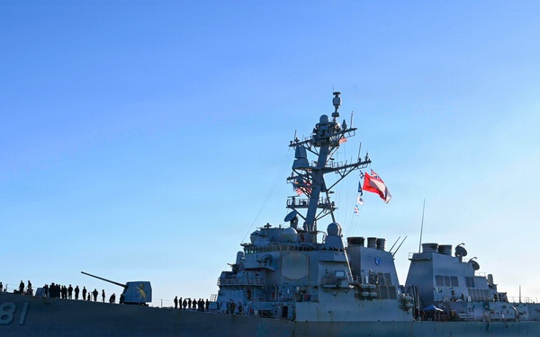 Ford CSG Ships in NAVSTA Rota