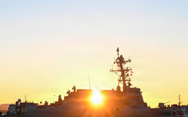 Ford CSG Ships in NAVSTA Rota