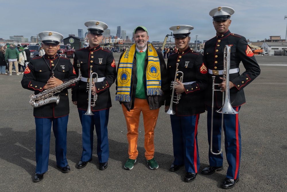 Parris Island Marine Corps Band Saint Patrick's Day Parade