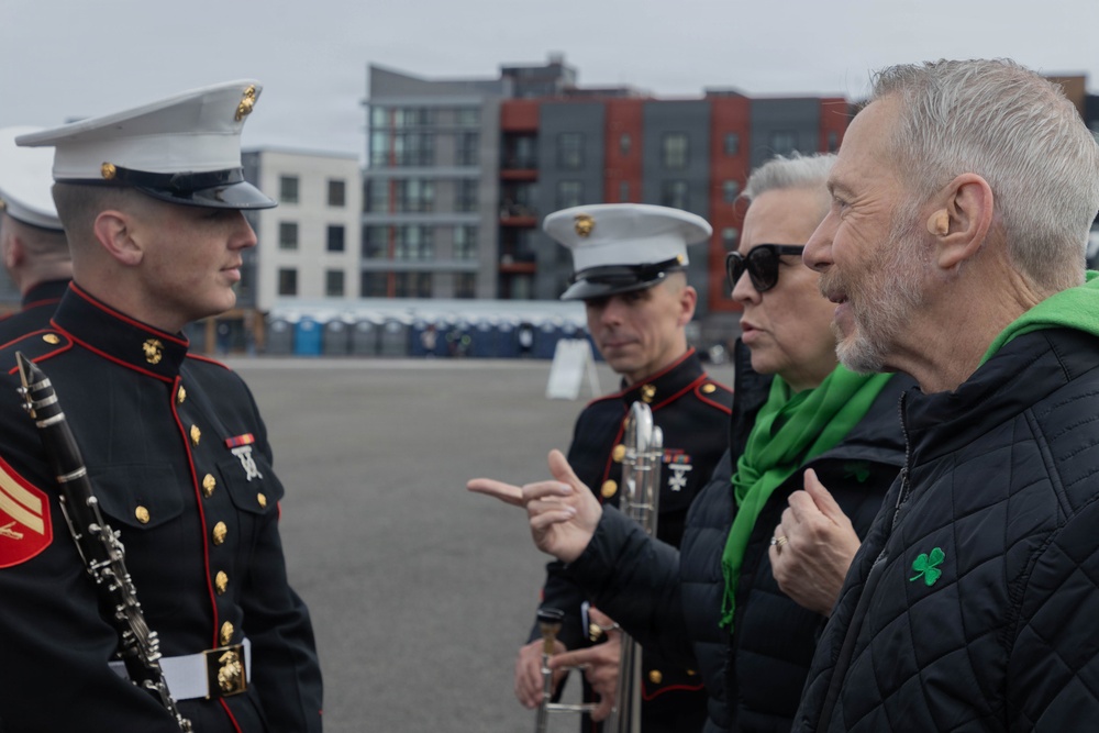 Parris Island Marine Corps Band Saint Patrick's Day Parade