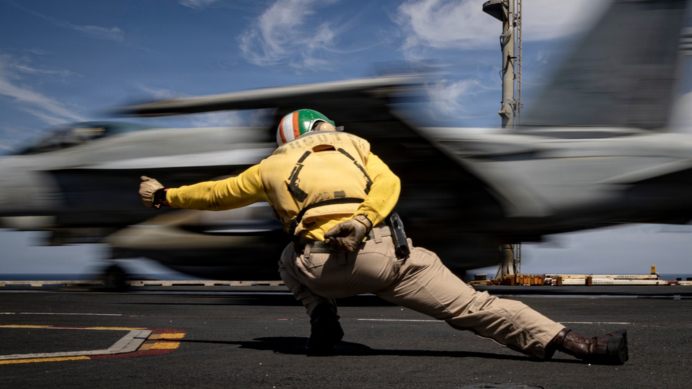 USS Gerald R. Ford (CVN 78) Conducts Flight Operations during Operation Epic Fury