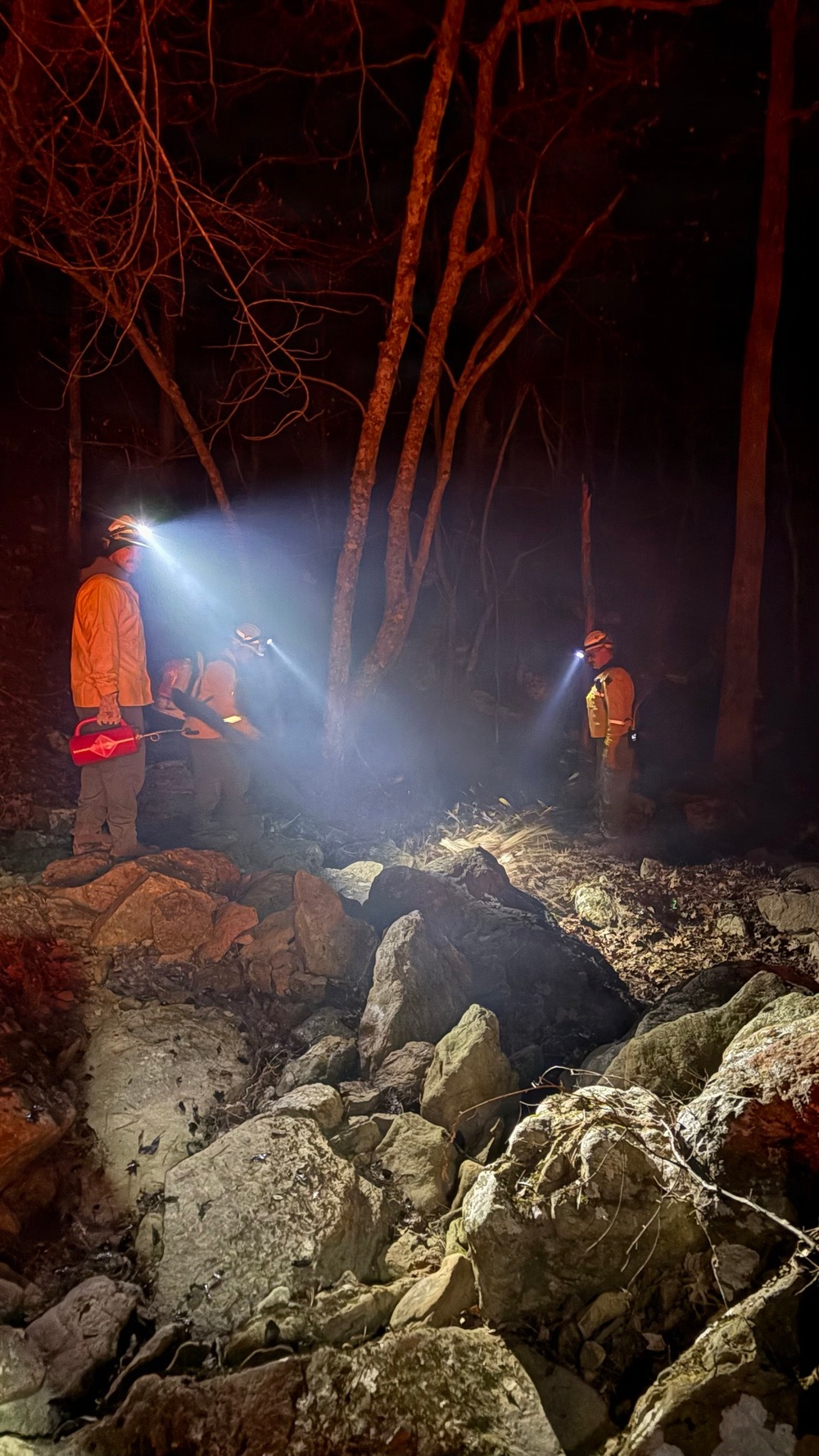 OKGuard conducts wildland firefighting operations in SE Oklahoma