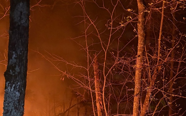 OKGuard conducts wildland firefighting operations in SE Oklahoma