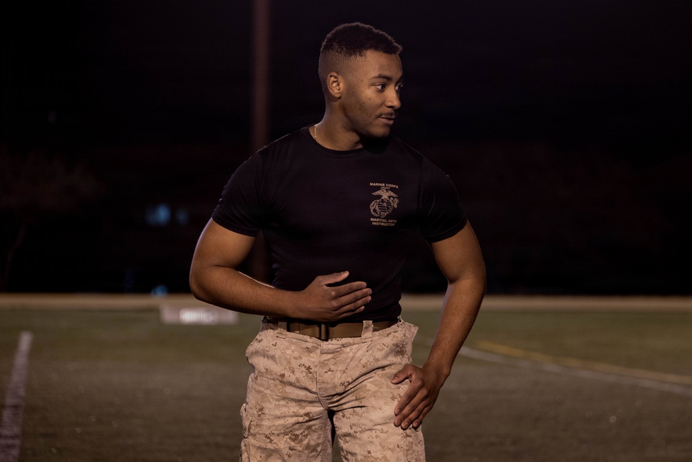 U.S. Marines with 1st CEB conduct Marine Corps Martial Arts Program