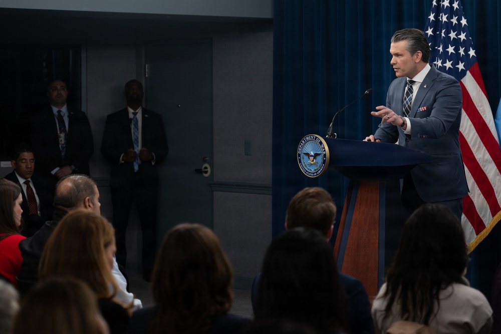 SW, CJCS Hold Operation Epic Fury Presser