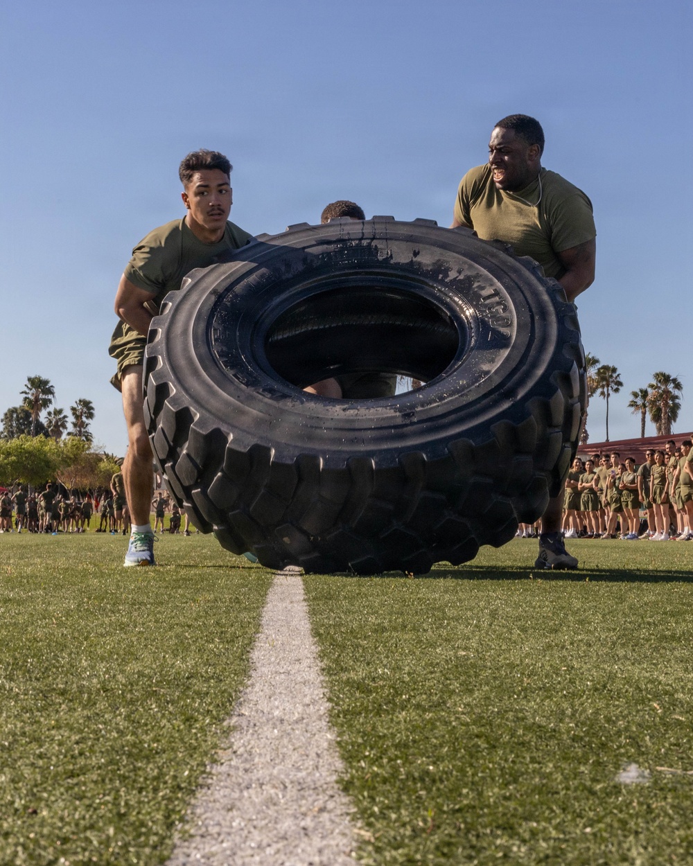Fast Tracks, Big Blast: Marines with 7th Engineer Support Battalion and 1st Combat Engineer Battalion Participate in a Motivational Run and Competition PT