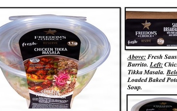 More commissaries, items added to Freedom’s Choice new line of Reserve Fresh soups, single-serve bowls, salads in prepared foods assortment