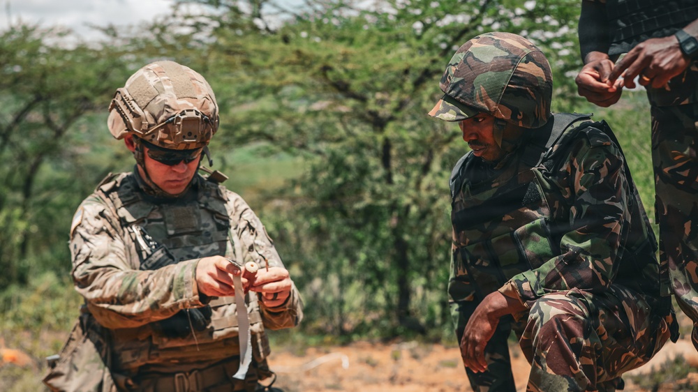 Multinational EOD teams train on demolition effects during Justified Accord 2026