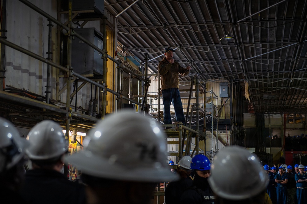 USS John C. Stennis (CVN 74) All Hands Call
