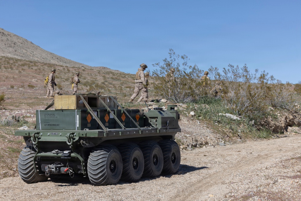 U.S. Marines with 3rd LAR integrate MMSP into live-fre exercise during NTC 26-05