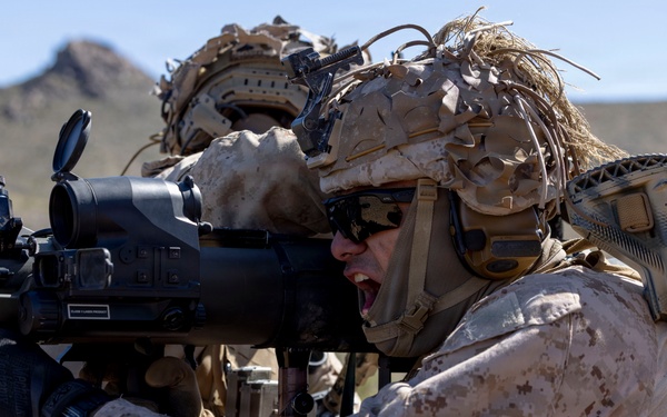U.S. Marines with 3rd LAR integrate MMSP into live-fre exercise during NTC 26-05