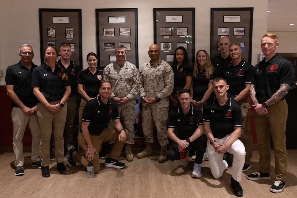 Runners prepare for Mojave Half-Marathon on the Combat Center