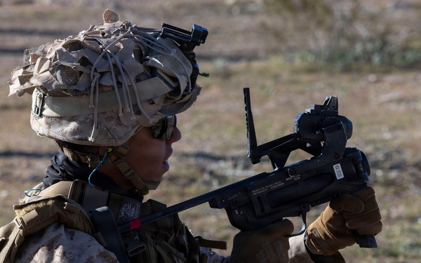 U.S. Marines with 3rd LAR integrate MMSP into live-fre exercise during NTC 26-05