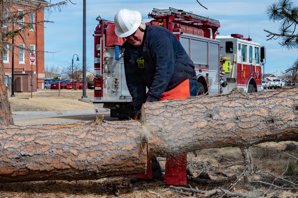 Airmen Restore F.E. Warren AFB After High Winds