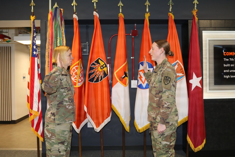 First Lieutenant Abigail Bloom is promoted to Captain