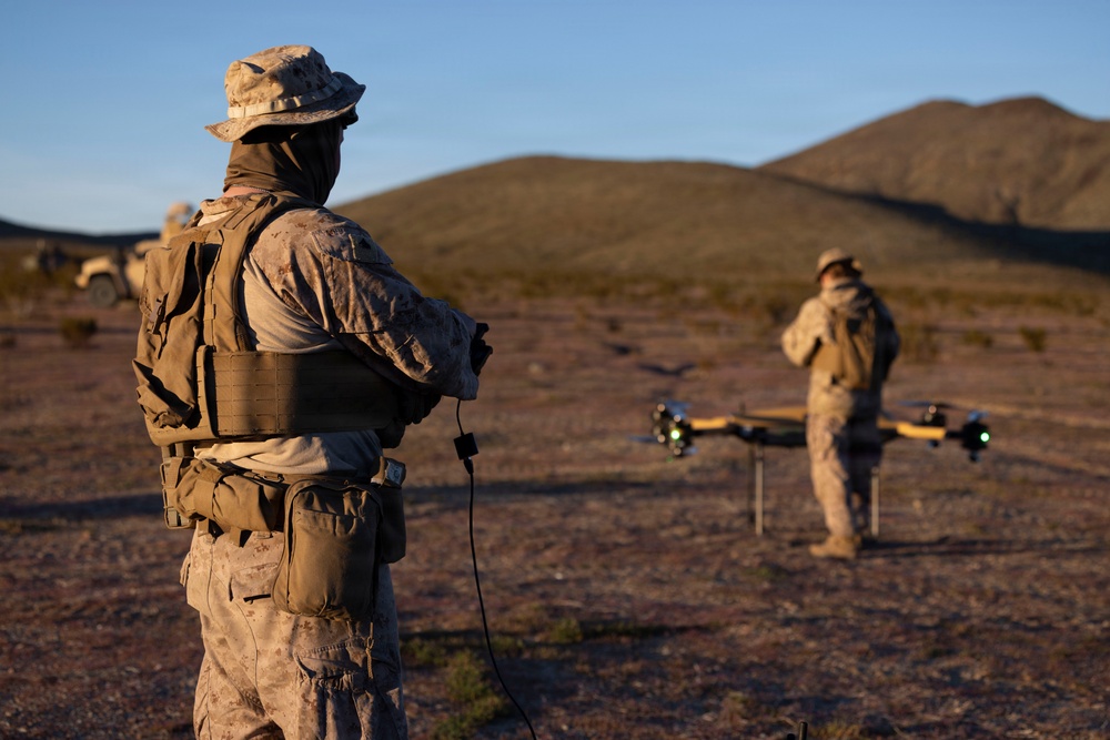 U.S. Marines with 3rd LAR employ Tactical Resupply UAS during NTC 26-05