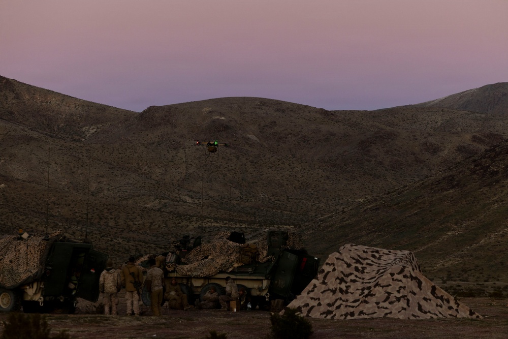 U.S. Marines with 3rd LAR employ Tactical Resupply UAS during NTC 26-05