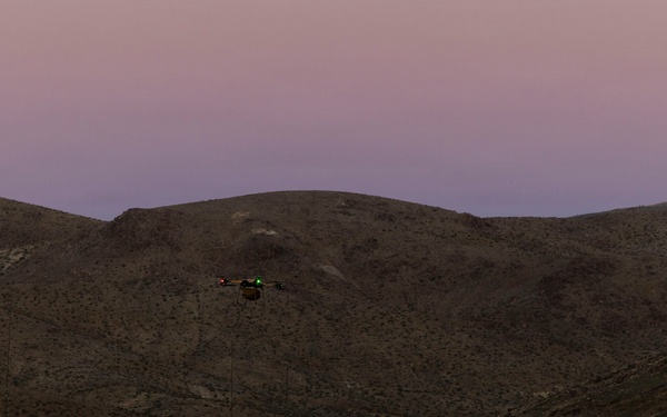 U.S. Marines with 3rd LAR employ Tactical Resupply UAS during NTC 26-05