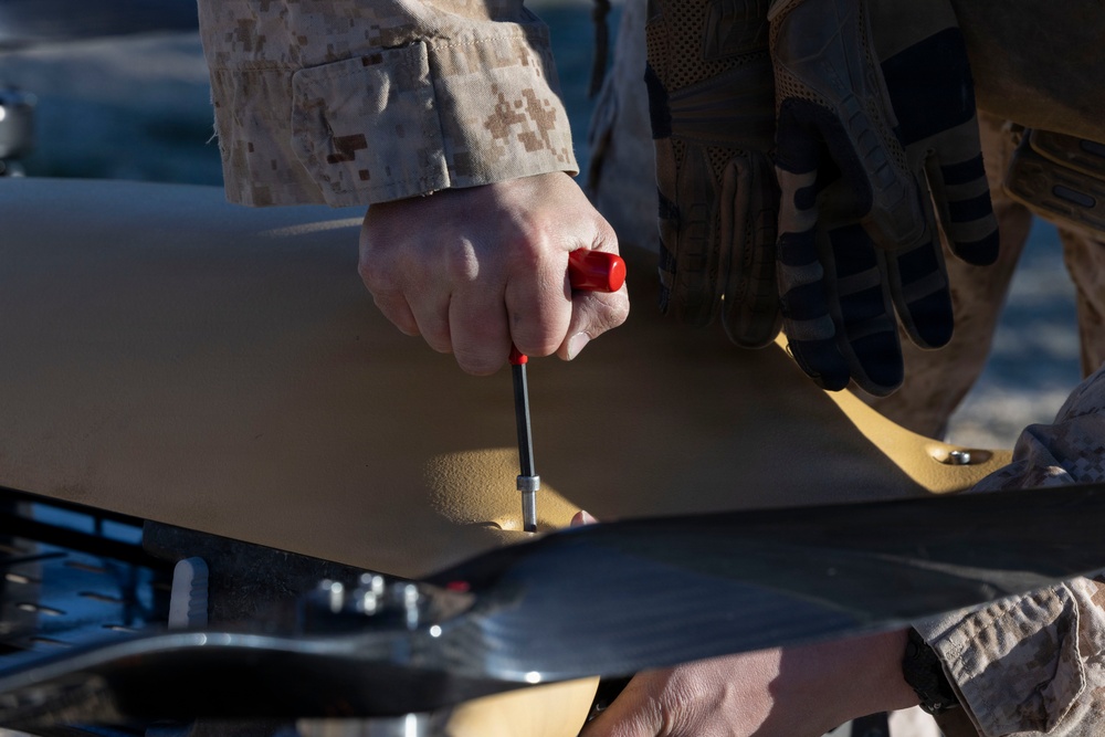 U.S. Marines with 3rd LAR employ Tactical Resupply UAS during NTC 26-05
