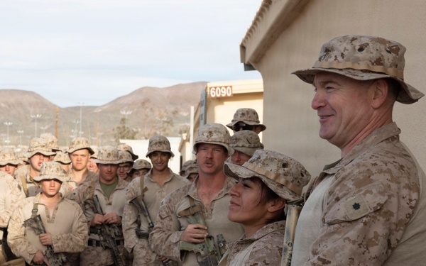 U.S. Marines with 3rd LAR meritoriously promote to corporal during NTC 26-05
