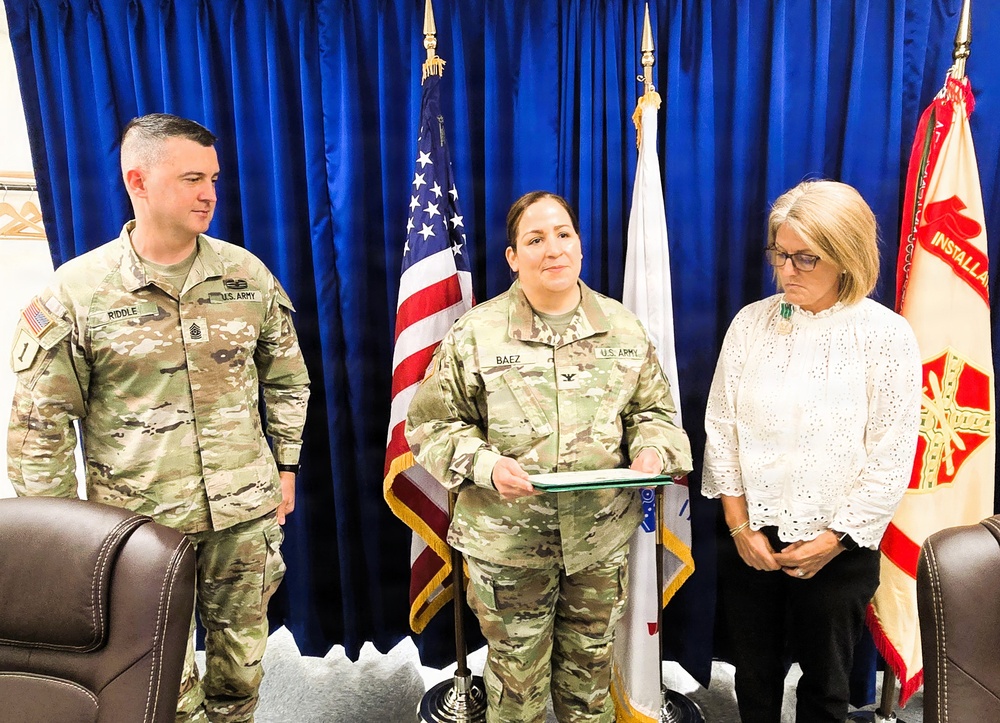 Civilian Service Commendation Medal Presentation at Fort McCoy