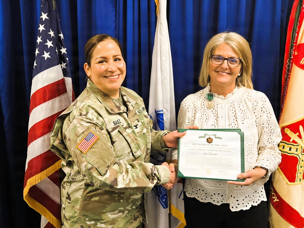 Civilian Service Commendation Medal Presentation at Fort McCoy
