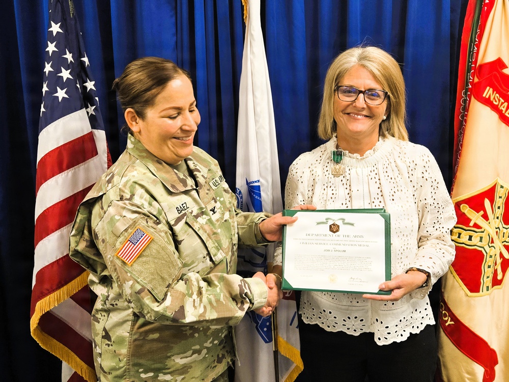 Civilian Service Commendation Medal Presentation at Fort McCoy