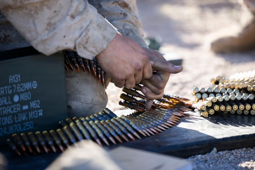 U.S. Marines with 3rd LAR prepare for live-fire exercise during NTC 26-05