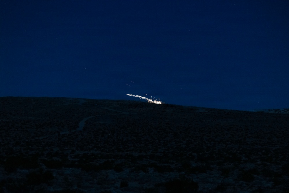 U.S. Marines with 3rd LAR conduct low-light live-fire exercise during NTC 26-05