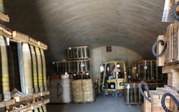Earth covered magazine interior at Blue Grass Army Depot